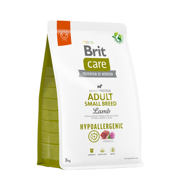 Brit Care Perro Hypoallergenic Adulto Raza pequeña - Cordero y Arroz 3kg
